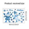 Snowman Christmas Cartoon Sticker Sticker Ski Sticker Kitchen Fridge Sticker