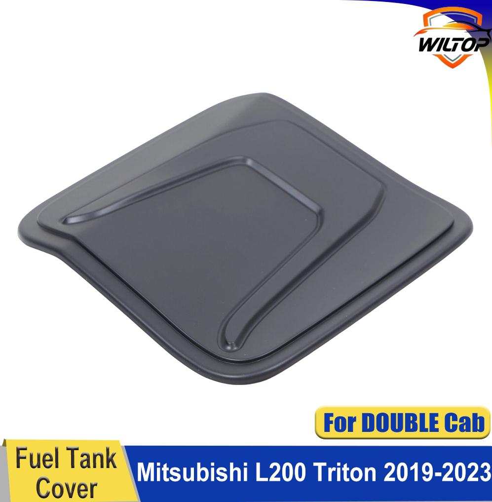 Fuel Tank Cover For Mitsubishi L200 Triton 2019-2025 DOUBLE CAB 4 Doors Fuel Filler Cap ABS Matte Black Car Exterior Accessorie