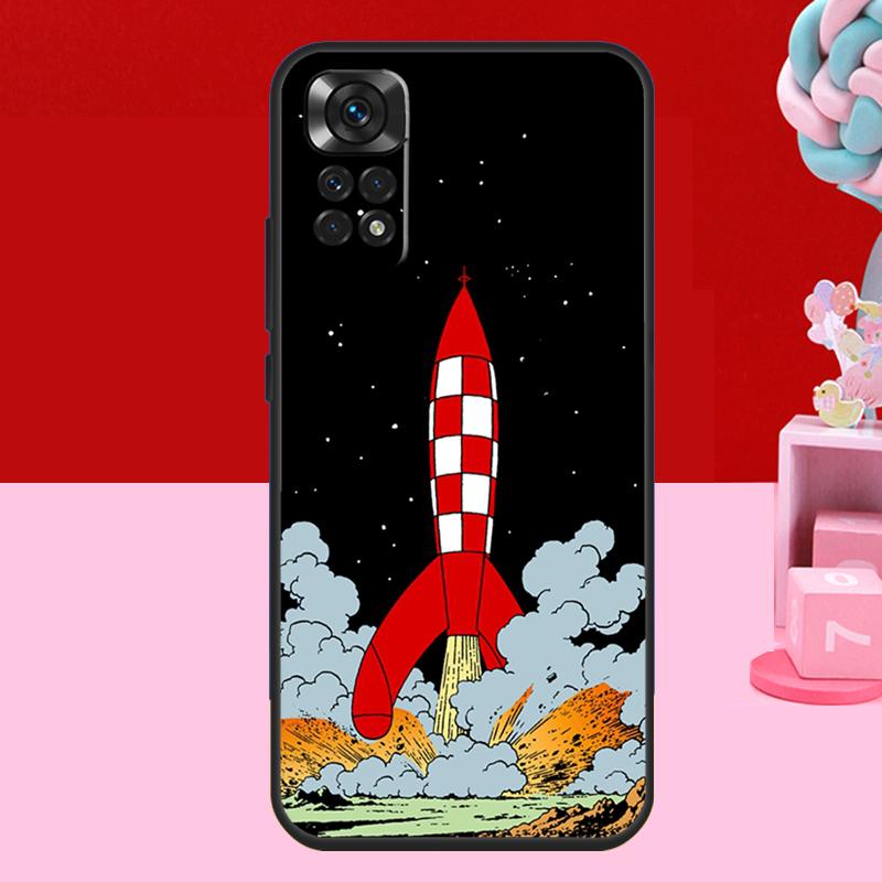

Cartoon Rocket Case For Xiaomi Redmi Note 14 13 12 11 10 15 Pro Plus Redmi 15 C 13C 10C 12C 14C Soft Cover Redmi 10