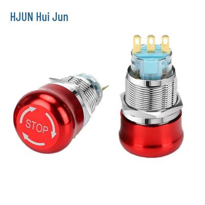 Metal Emergency Stop Mushroom Push Button Switch