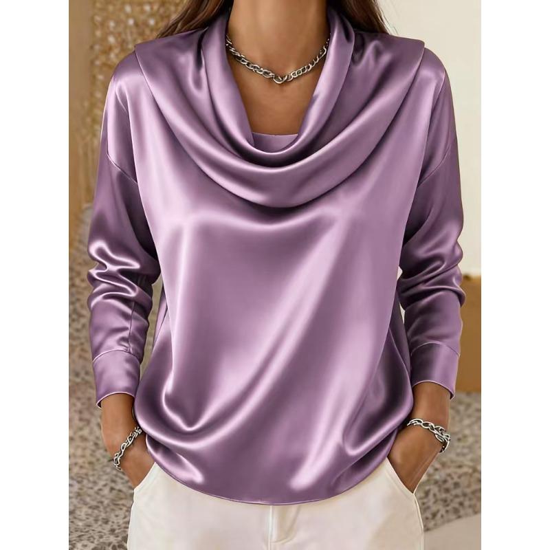 BITCED Moda Casual para Mujer Estampado de Color Sólido Manga Corta Blusas y Camisas