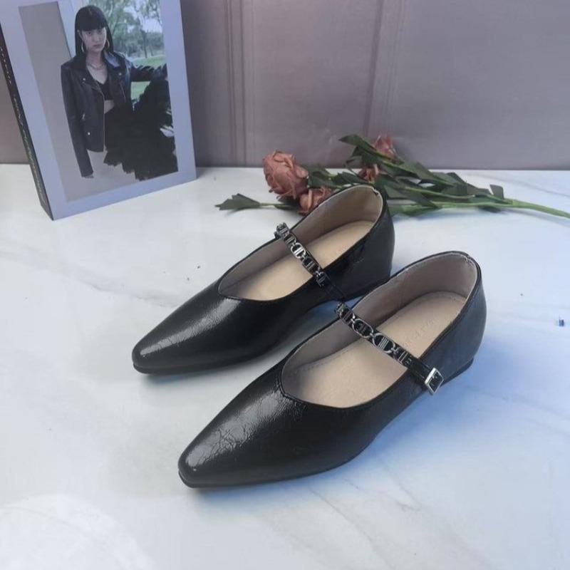 Fashion 2025 Fashion Ladies Shoes Shallow Women's High Heels New Metal Decoration Daily Best Seller Pointed Toe Heels Womenzapatos Mujer