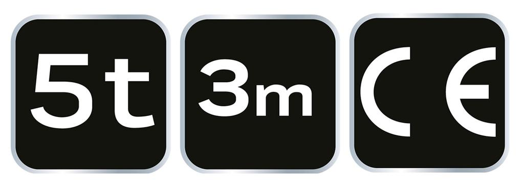 Chain hoist 5 t, 3 m