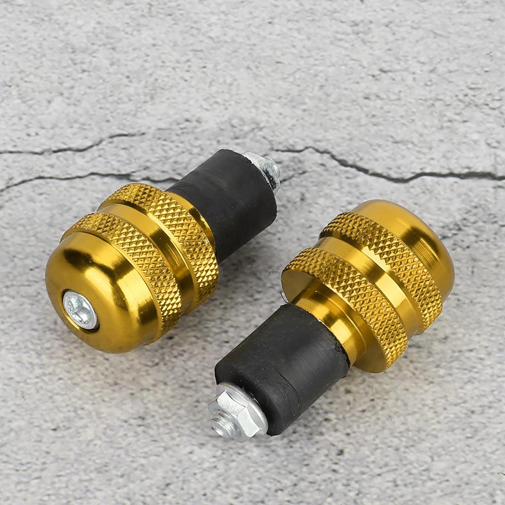 22MM Motorcycle Handle Grips Motorbike Handlebar Ends Accessory(Black)