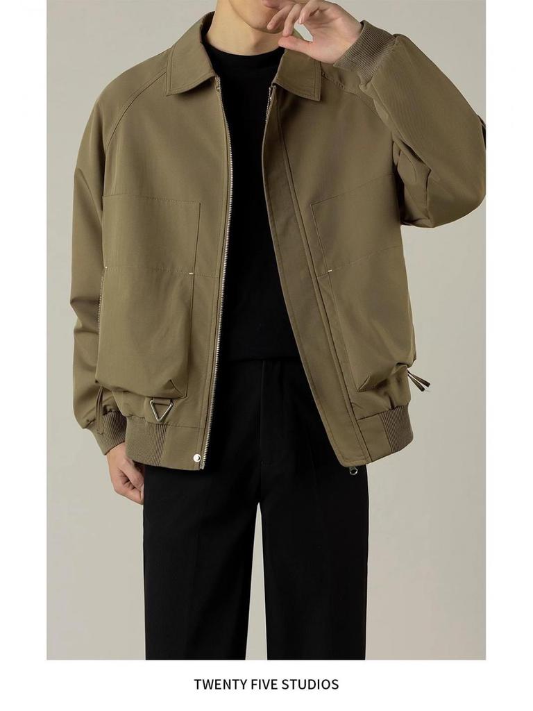 Men's Trendy Flight Suit: Spring/Autumn Versatile Lapel Jacket