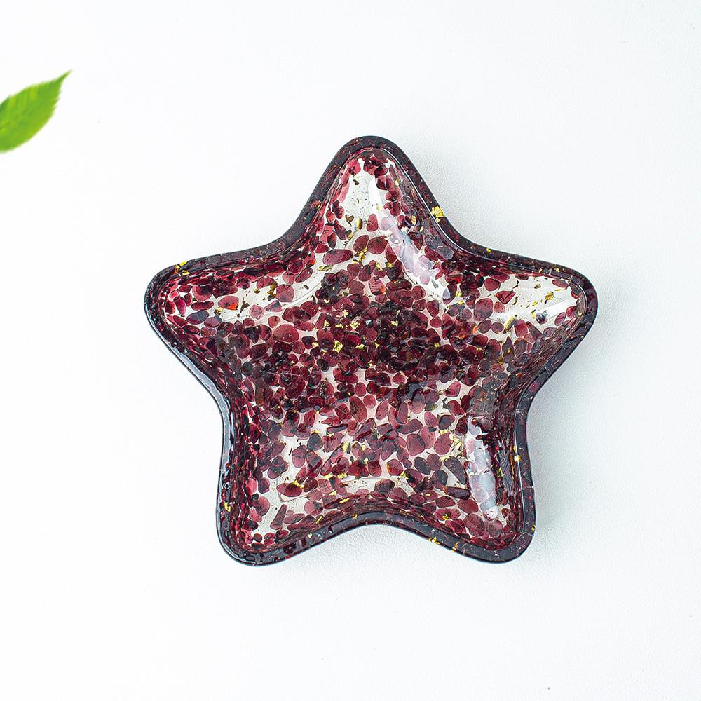 

Crystal Gemstone Star Shape Storage Box With Geometric Design For Home Decor And Gifts Style X