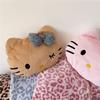 Hello Kitty Cartoon Cat Plush Blanket With Embroidered Design For Office Napping