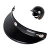 Vintage Helmet Visor Universal Sun Shade For 3/4 Helmets With 3 Buttons Halfhelmet Motorcycle Replacement Helmet Brim Parts