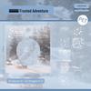 Shí Guāng Snow Series PET Stickers: Winter Snowflake & Scene Decorations for Journaling & Collage, 6 Styles
