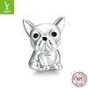 S925 Sterling Silver Cute Pet Paw Print Beads Collection Picture, Trendy Fashion Animal Diy Jewelry Accessories