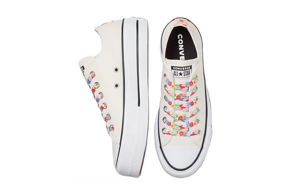 Chuck Taylor All Star Wmns Converse Platform Low 'Floral Print - Egret' Women's 570920C