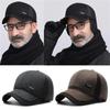 Herren Winter Warm Futter Verdicken Winddicht Baseball Cap Mit Ohrenschützern Einbaukappe Gorras Trucker Dad Hat Snapback Caps