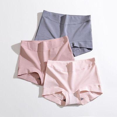 Dammhög midja magkontroll pojshorts: Enfärgad, Andningsbar Bomull, Bekväma Underkläder med Antibakteriellt Grafeen i Grenen