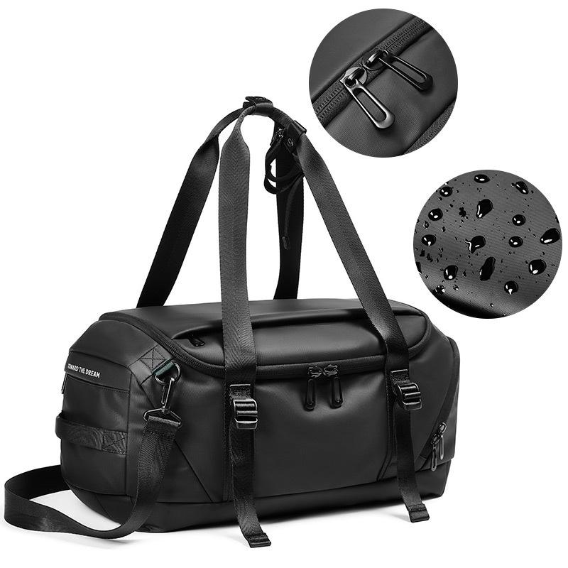 Men's Large-Capacity Multifunctional Waterproof Sports Bag: Double Shoulder, Gym, Travel, Basketball, and Football Training.