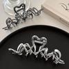 Irregular Liquid Metal Hairpin, Women's Hair Volume, Large Hairpin, Back of Head, Autumn and Winter, Snake-shaped Disc Hair Clip, Hair Accessories