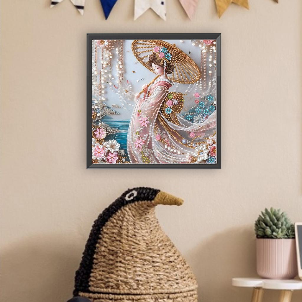 Schönheit Spezielle Form 5D DIY Teilbohrer Diamantmalerei Set für Erwachsene Anfänger Heimdekoration Diamanten Punkte Edelstein Kunst Sets 30x30cm