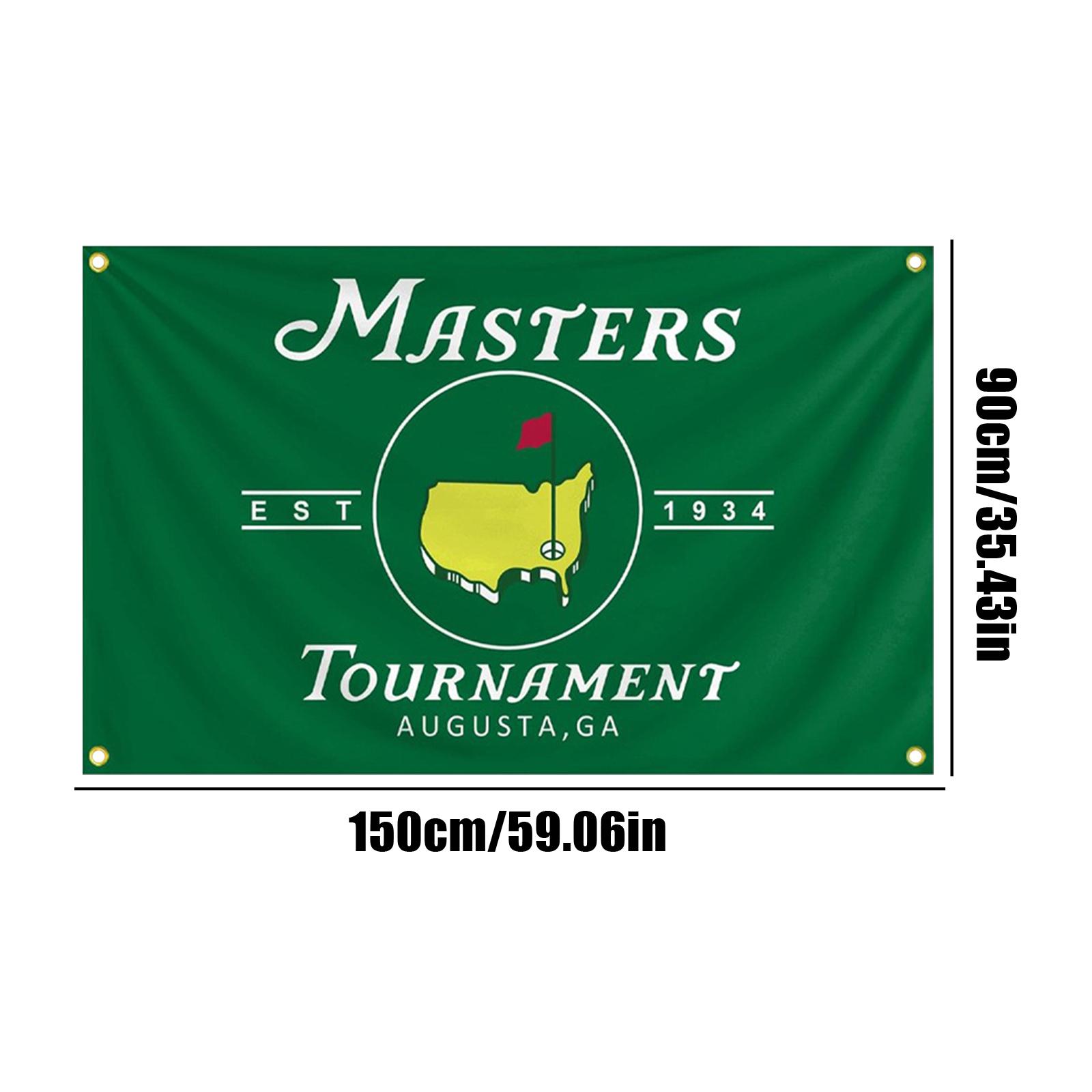 Golf Tournament Flag Wall Hanging Tapestry Banner Room Decoration Indoor Outdoor Fabric Flag with Grommets for Easy Hanging and Display One Size