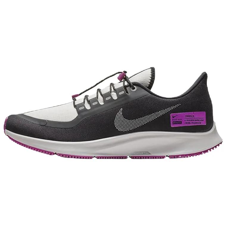 Nike Air Zoom Pegasus 35 Shield NRG 'Hyper Violet' (Unisex) Black / Reflect Silver-Hyper Violet Running Shoes BQ9779 001