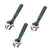 Hammer-Head Adjustable Wrench with Steel Construction and Integrated Striking Surfaces for Repair and Assembly Tasks