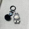 Flocking Mini Keychain Vinyl LABU Cute Grain Baby-free Bag Mobile Phone Pendant Cute Keychain