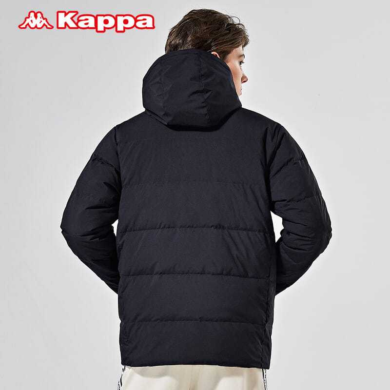 KAPPA Men's Down Jacket Thick Hooded Cold Jacket Coat