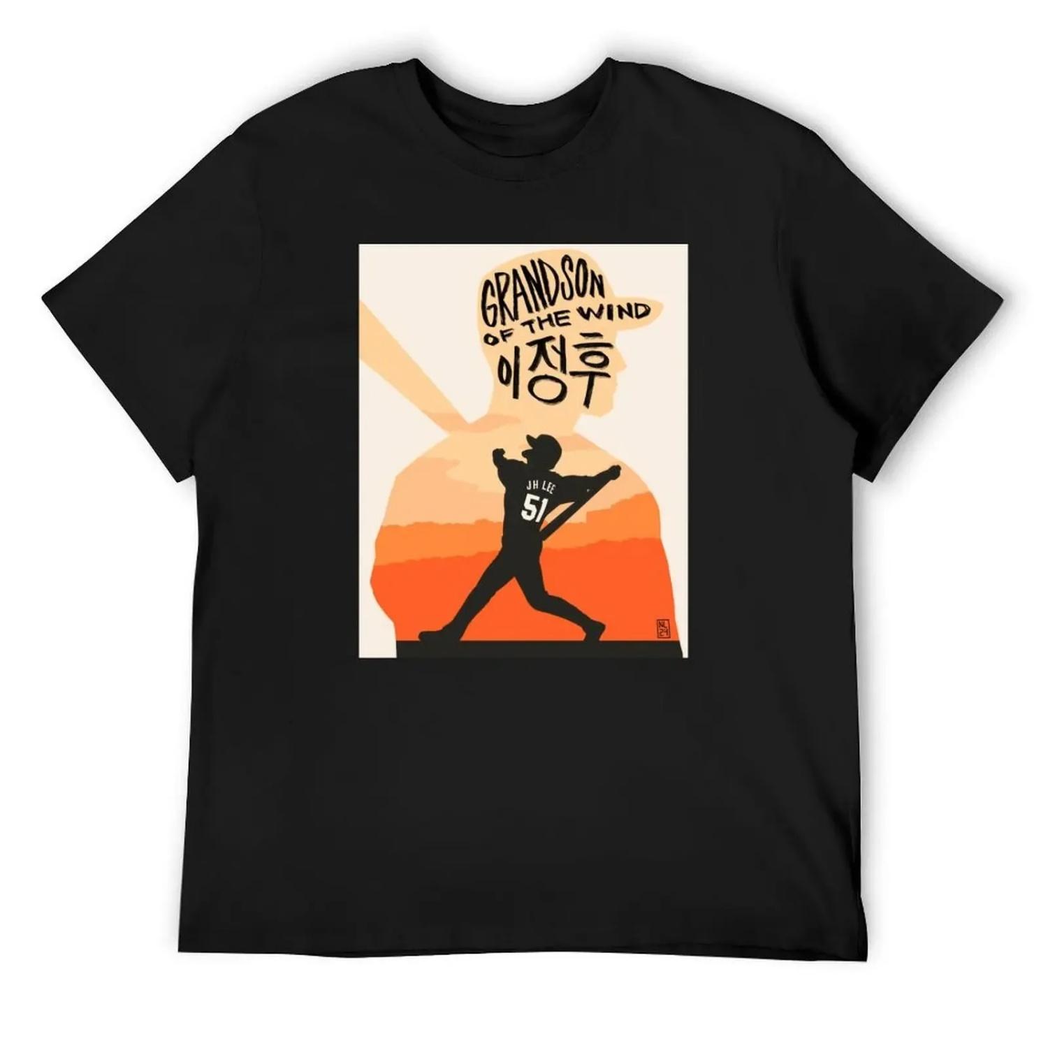 

Grandson of the Wind T-Shirt blue archive vintage graphic tee Short sleeve tee plain white t shirts men S