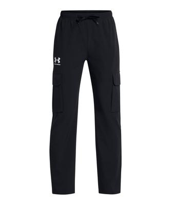 Under Armour UA ICON WOVEN PANTS Black White YSM /