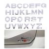 5Pcs 3D Embossed Letter/Number Decal Sticker Made Of High-Quality Metal Chrome Plated For Car/Auto Decoration