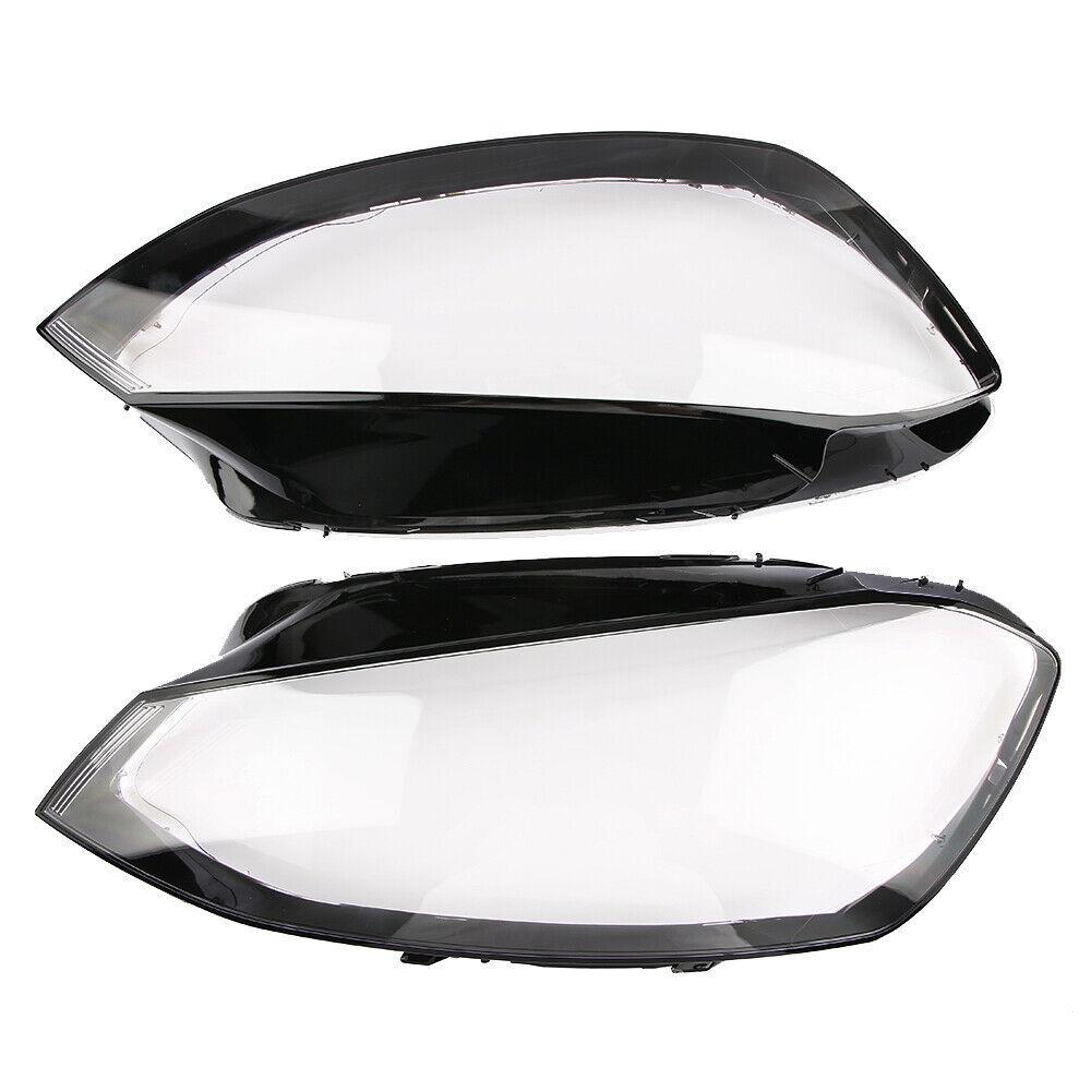 Left+Right Front Headlight Cover For VW Golf 7 MK7 GTI 2014-2017 1Pair Clear Headlamp Lens Shell Transparent Lampshade