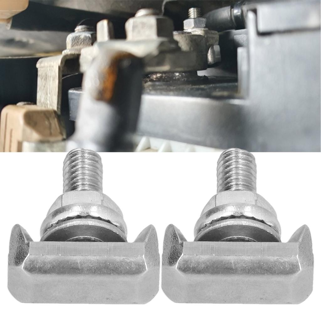 2pcs 19116852 Car Battery Terminal T- Stainless Steel 19116852 Replacement for Chevrolet 64740 Battery Cable  6X0915138