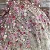 Wide 125cm High Density Embroidered Fabric Seven Colors for DIY Sewing Dress Available Fashionable Style Clothing Accessories