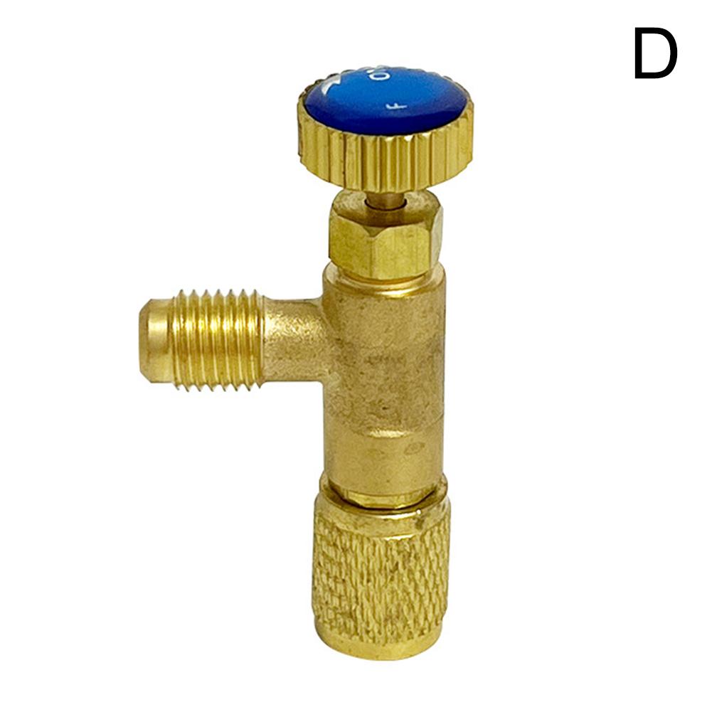 Flytende sikkerhetsventil R410A R22 Klimakjølemiddel 1/4" sikkerhetsadapter Reparasjon av klimaanlegg og fluor