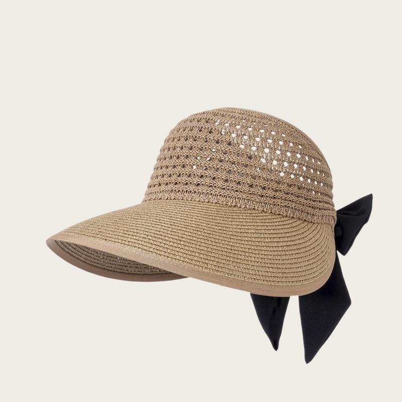 Summer Openwork Straw Sun Hat: Versatile, Casual, Sun-Protective, Breathable, Adjustable, Wide-Brimmed Outdoor Hat
