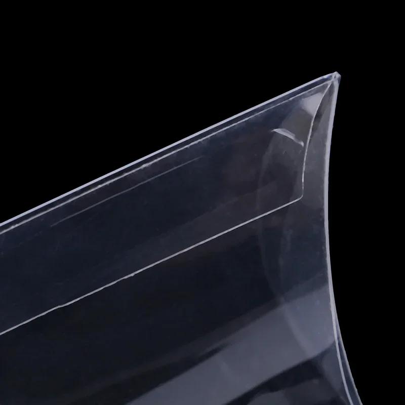 50pcs pillow shape clear PVC candy box packaging gift box wedding party favor