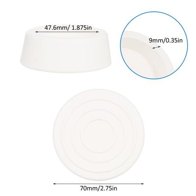Lot de 2 Pare-chocs d'Échelle de Piscine Extérieure pour Piscine Creusée, Embouts en Caoutchouc d'Échelle de Piscine S'adaptent à 1,9 Piscine Standard