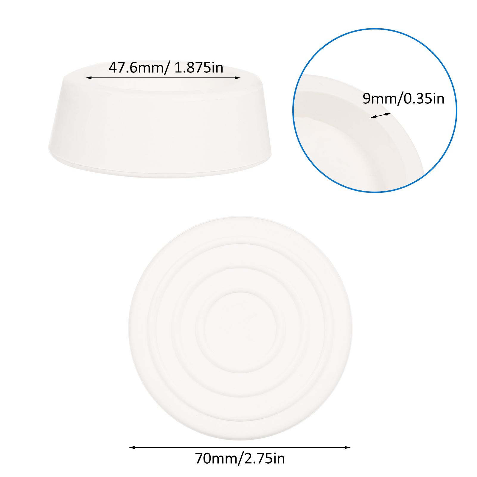 

2-Pack Outside Pool Ladder Bumpers for Inground Pool ,Pool Ladder Rubber End Fit 1.9 Standard Swimming Pool Ladder Tubing