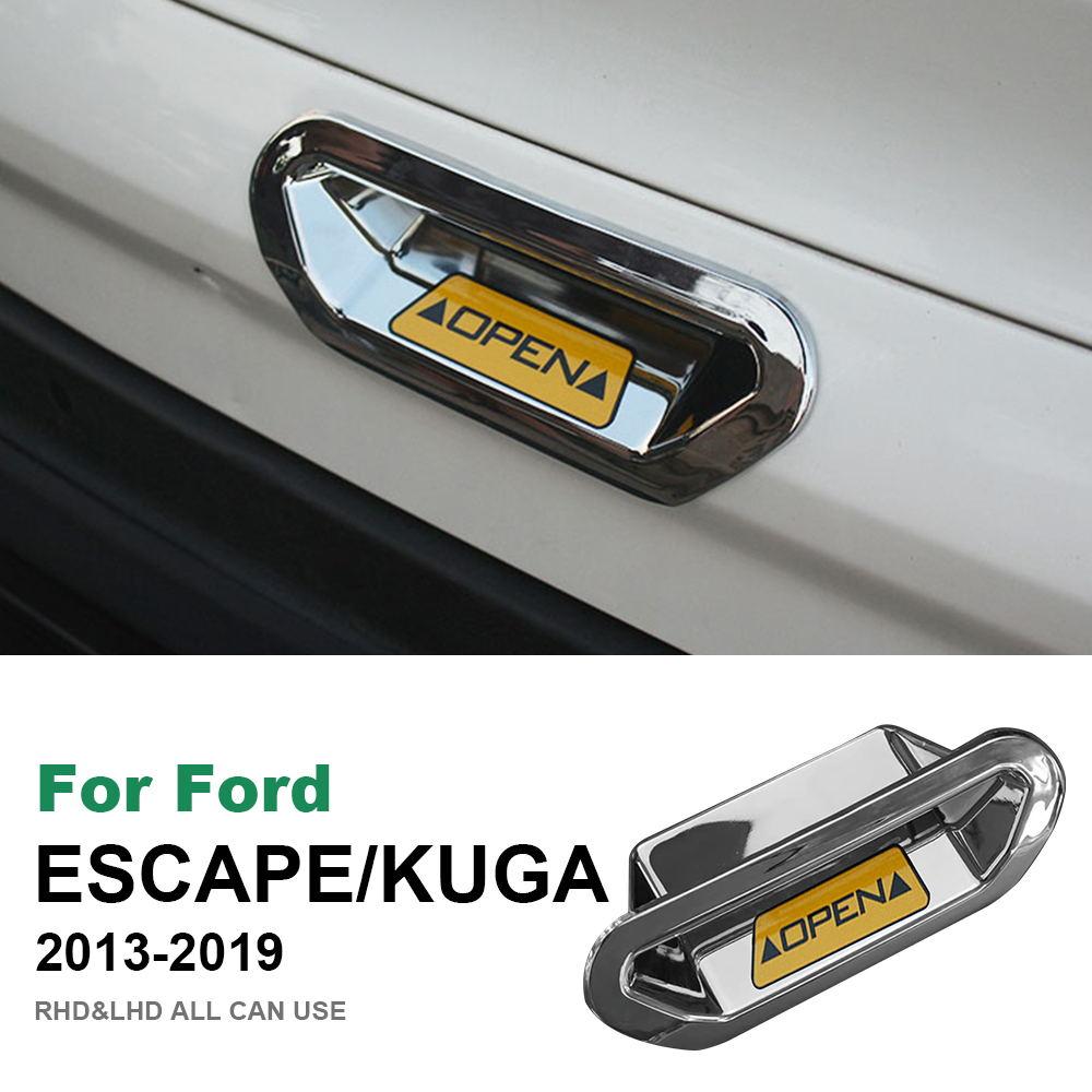 For Ford Escape Kuga 2013 2014 2015 2016 2017 2018 2019 ABS Rear Car Trunk Door Handle Bowl Cover Trim Bezel Styling Accessories