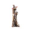 Retro European Wizard Witch Brass Tea Pet Desktop Ornament