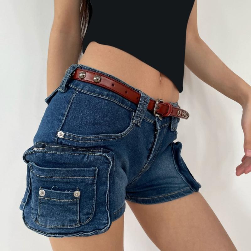 PU Leather Waist Belt with Pin Buckle Harajuku Rivet Waist Belt Woman Girls Jeans Dresses Skirt Coat Thin Waistband