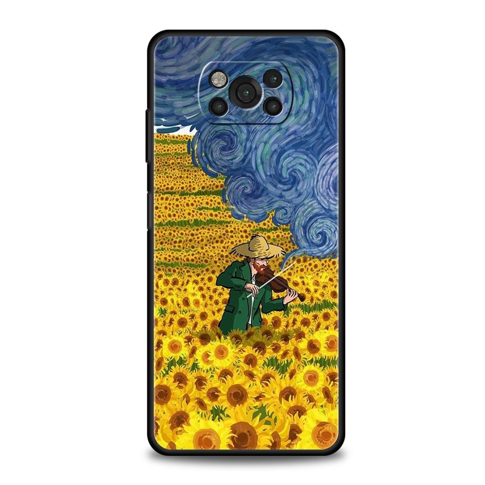 Art Vincent Van Gogh Starry For Xiaomi 12 Poco X3 NFC M3 F3 M4 X4 Pro 5G Phone Case Mi Note 10 Lite 11 10T 11T 11X 9T 11i Cover