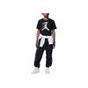 Jordan MVPT T-Shirt Motion Jumpman Bequemes Logo-Muster Weich Kurzarm Kinder Tops Schwarz 95D262-023