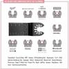 Oscillating Multi Tool Saw Blade Quick Release Open Type Wood Metal Cutting Grinding Blade