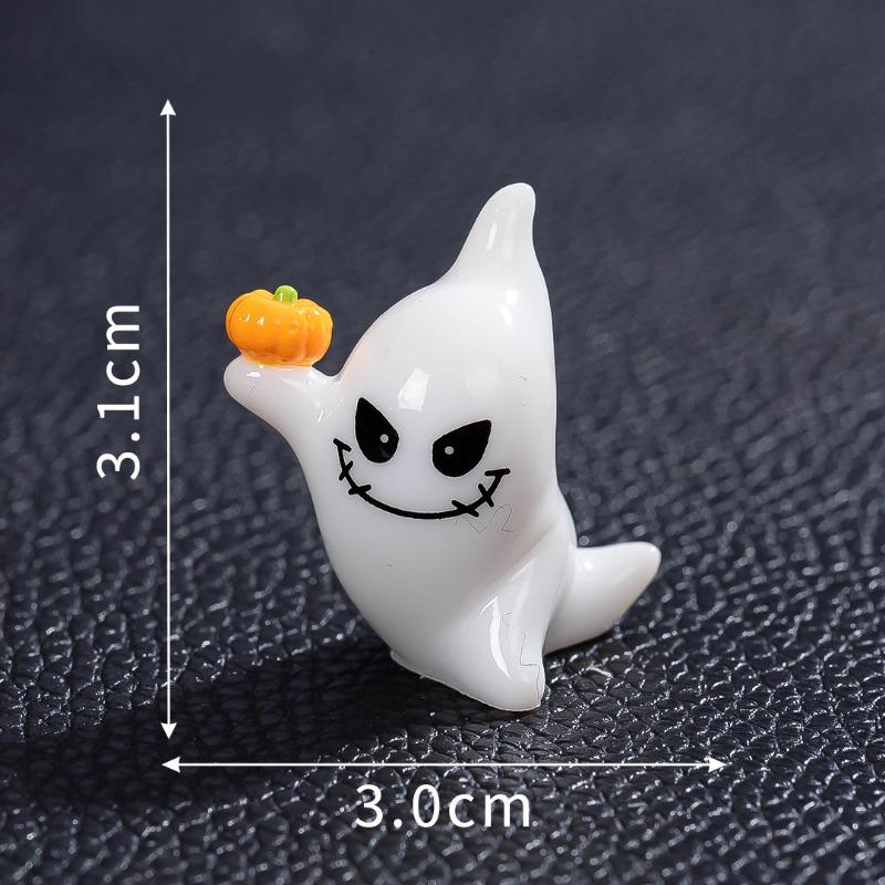 New micro landscape halloween luminous ghost ghost resin handicraft DIY ornament tabletop ornament