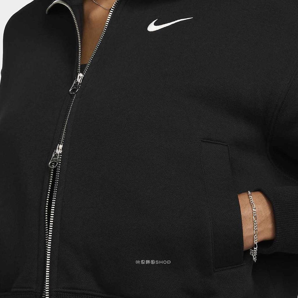 Nike Casual Sports Comfortable Versatile Jacket Women Jacket Black FZ3205-010