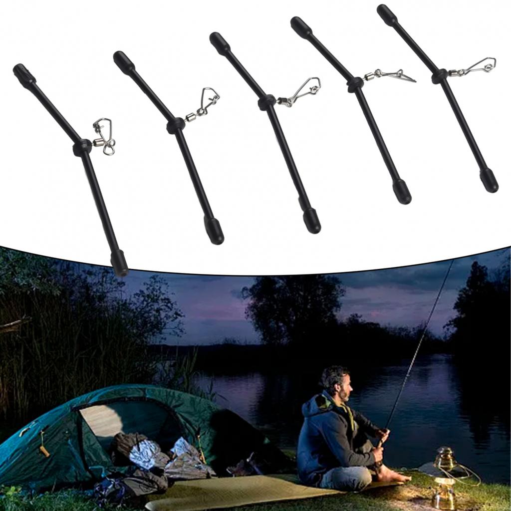 5Pcs Fishing Anti-Tangle Feeder Boom-Spacer With Snaps Balance Connector Tackle
