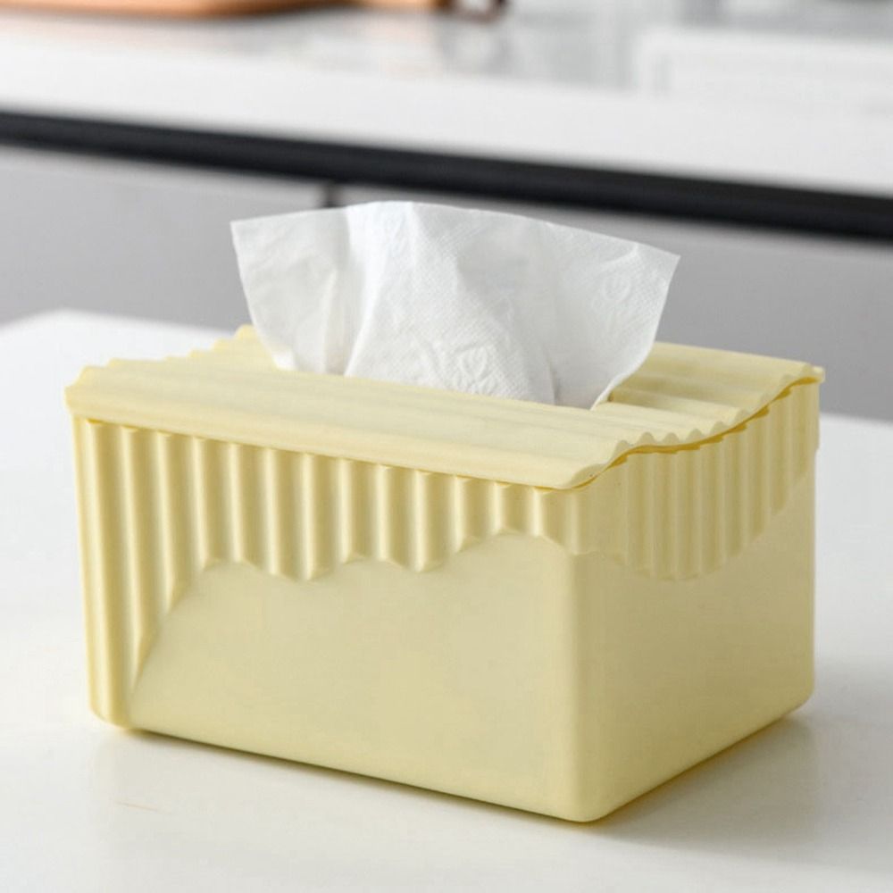 

Dustproof Tissue Box Plastic Paper Towel Storage Box Modern Tissue Storage Box for Home