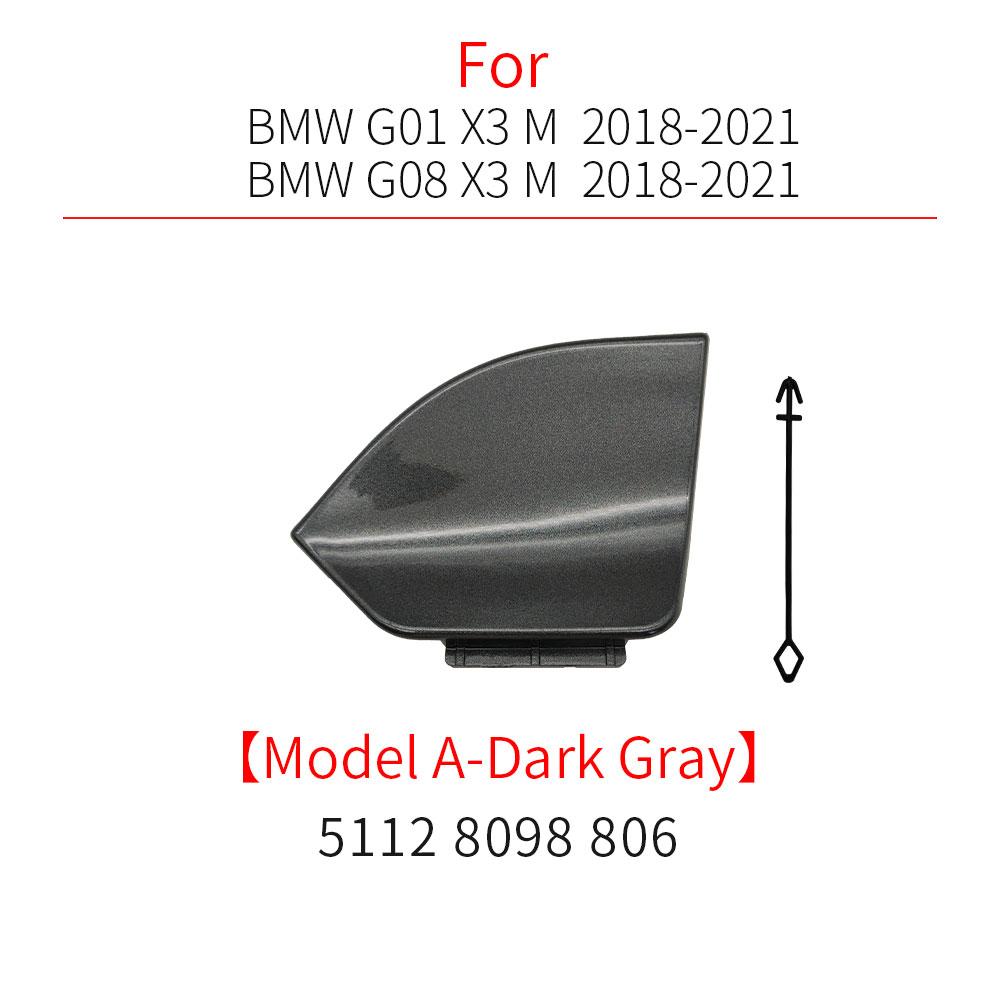 Car Rear Bumper Tow Hook Cover Cap Accessory Black For BMW X3 M Series G01 M Sport 2018-2024 51128064834 51125A45EE2