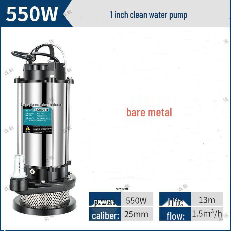 Kupferkern 220V Tauchwasserpumpe aus Edelstahl für Haushalt, Abwasser und Landwirtschaft