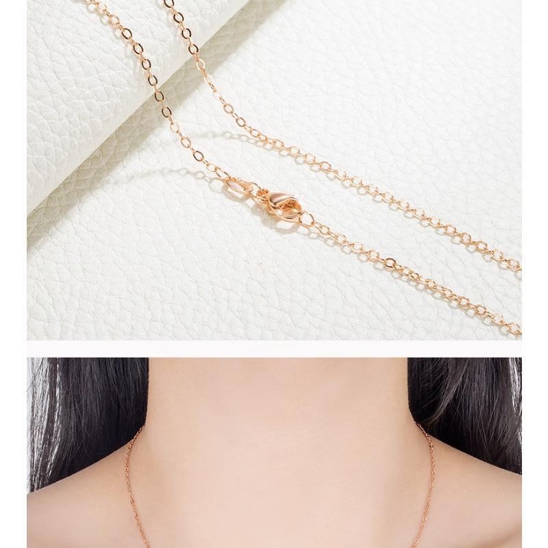 

Модное ожерелье из розового золота с подвеской на цепочке, женская крестообразная цепочка, корейский выпуск, ювелирная О-цепочка