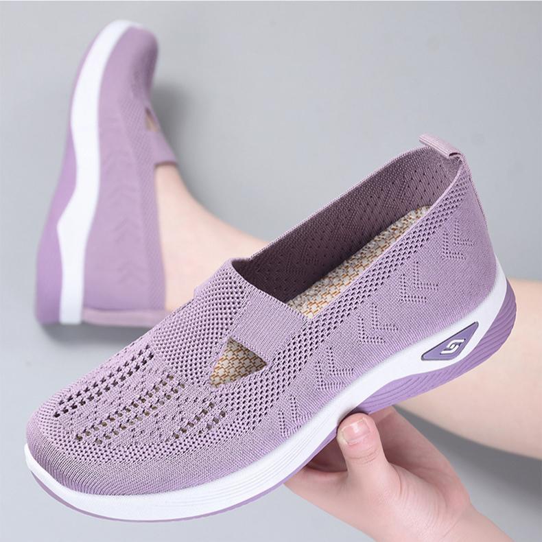 Women's Shoes Autumn Breathable and Comfortable Single Shoes Mother's Shoes Soft Soled Casual Mesh Shoes Children's Shoes